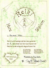 Reiki - Diplom